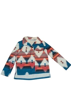 Aztec Print Long Sleeve Jacket